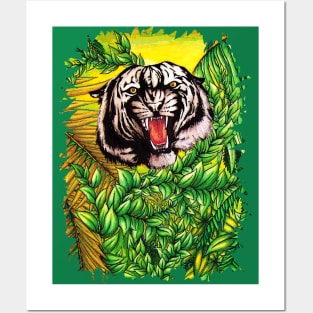 Tiger Roar on the Jungle Posters and Art